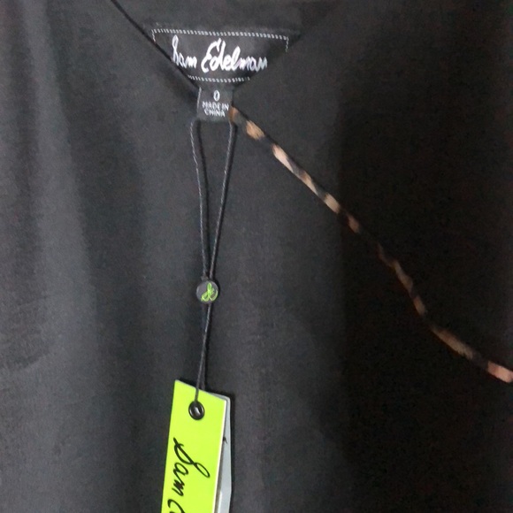 Sam Edelman spaghetti strap slinky midi dress with leopard detailing - Picture 2 of 8